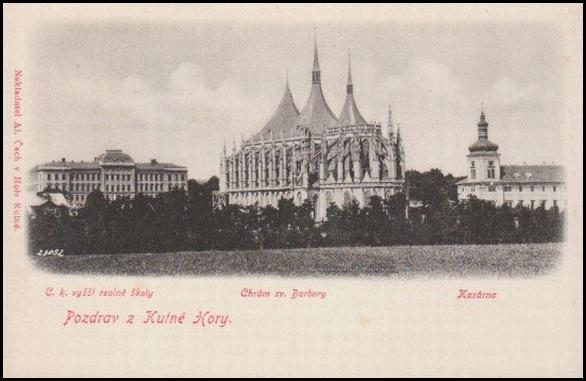 Kutná Hora 1905 chrám sv. Barbory